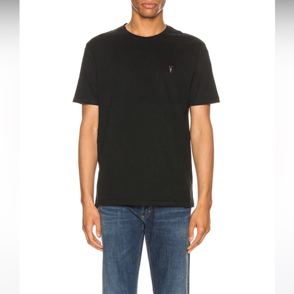 All Saints Brace Tonic Crew Tee Black | Size L